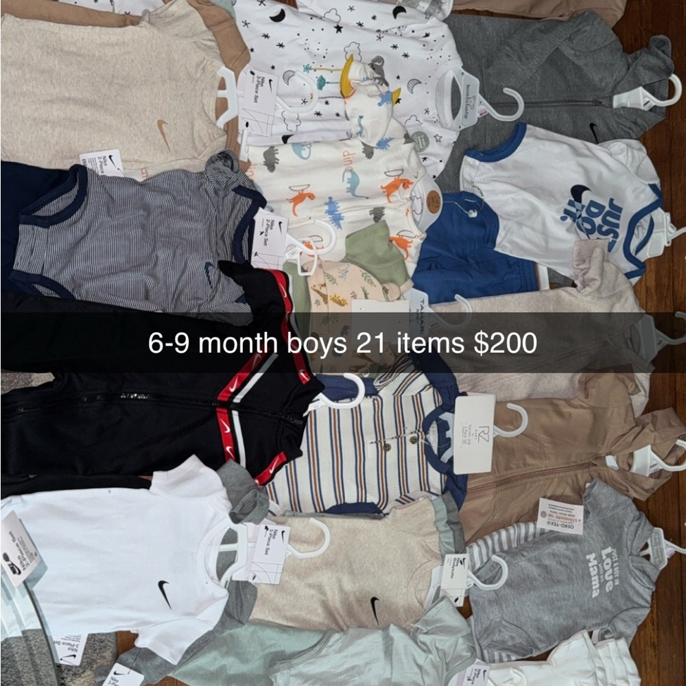 Nike Boys Clothing Set - Blue, Gray, White